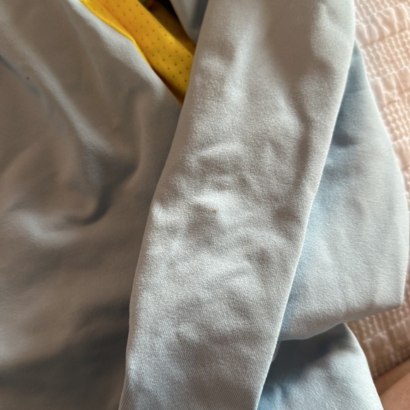 Adidas atb cool light blue with yellow and blue trim zip up hoodie size large! - Picture 9 of 10